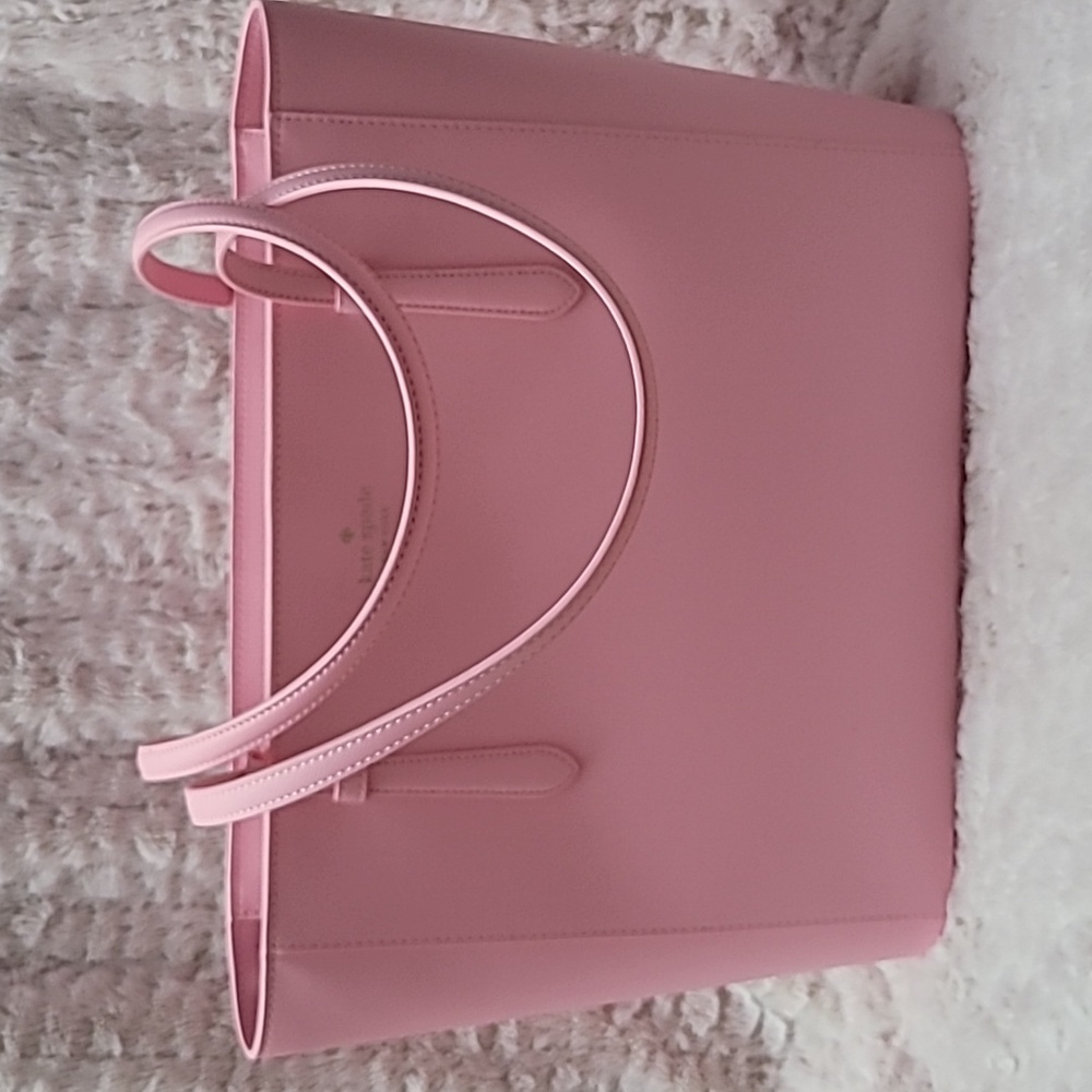 Kate Spade Medium Tote Saffiano Pvc Mitten Pin